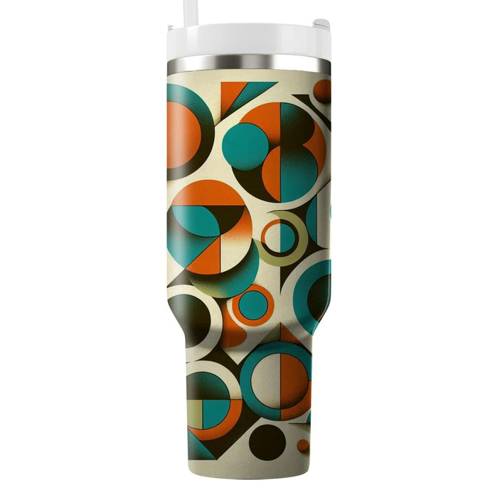 Retro Geometric Bliss  Unique Tumblers