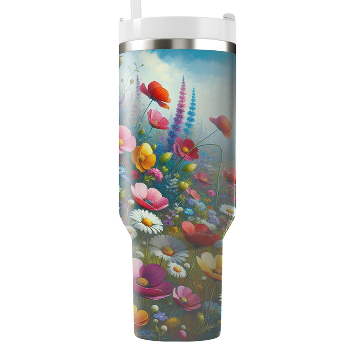 Spring Blooming Meadow  Personalized Tumblers