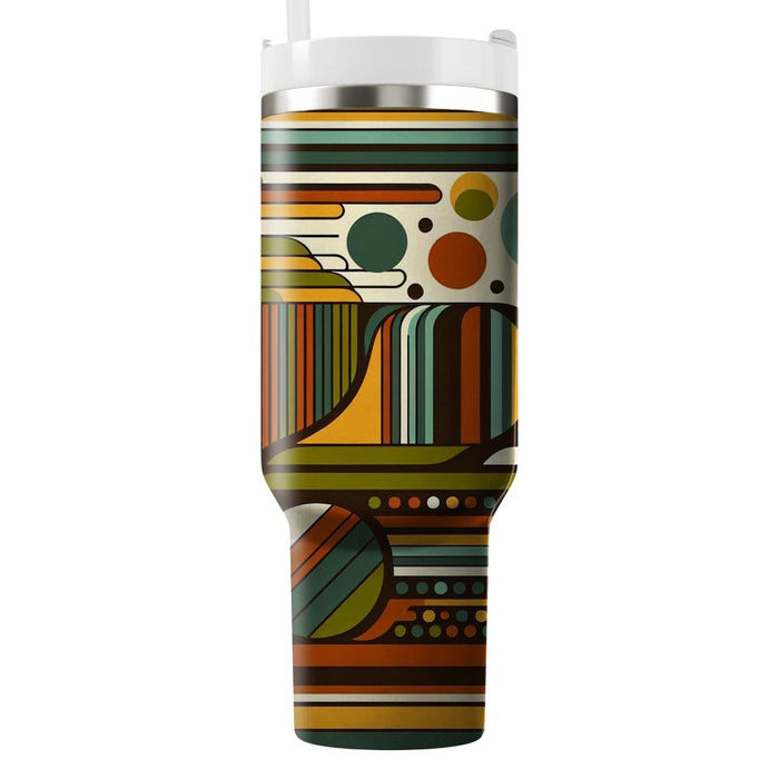 Bold Stripes And Circles  Tumbler Cups