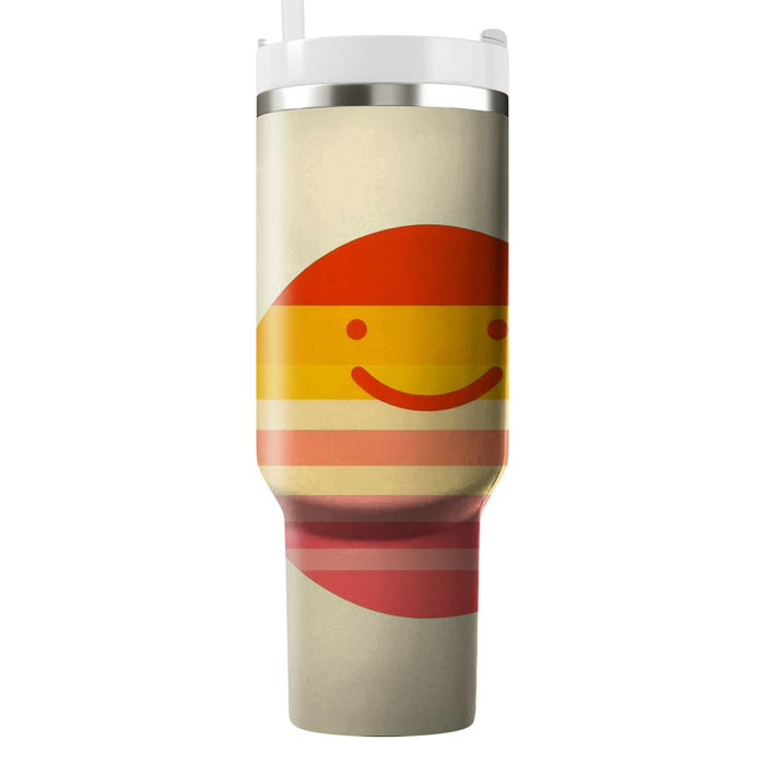 Sunshine Smile Stripes  Unique Tumblers