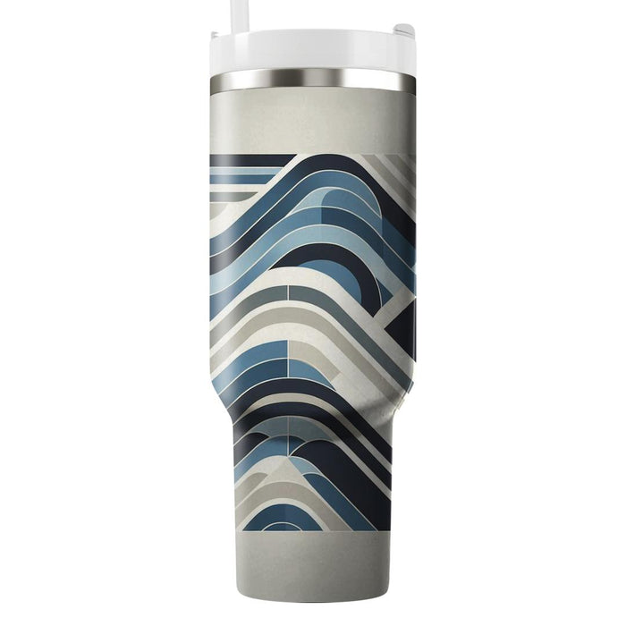 Modern Wave Geometrics  Custom Tumblers