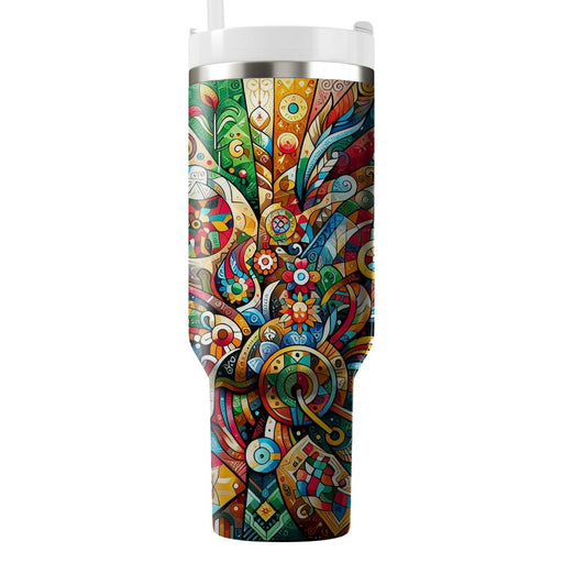 Unity In Diversity - A Cultural Heritage  Design Custom Tumblers