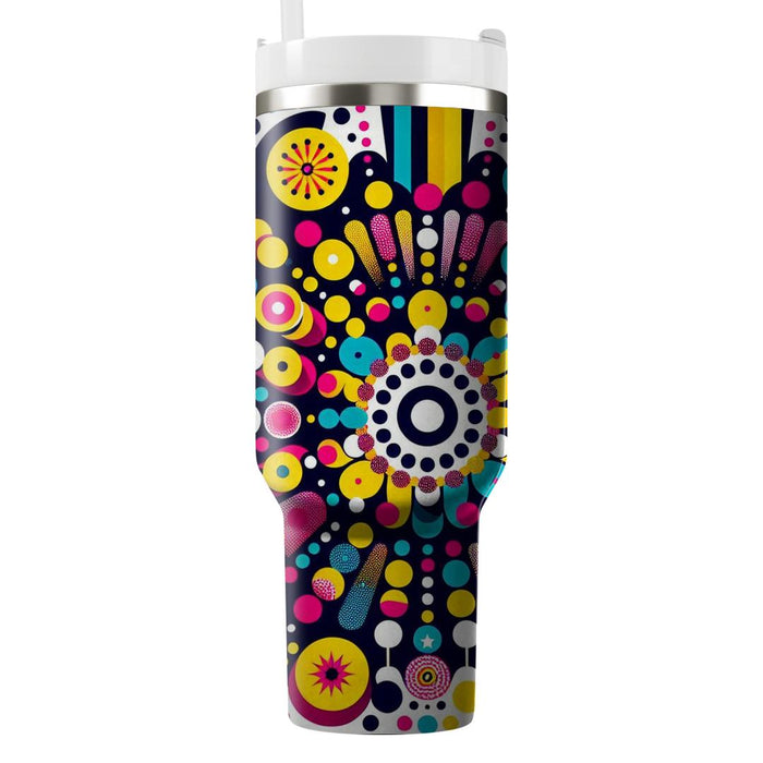 Bright Confetti Burst  Travel Tumblers