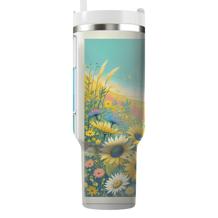 Sunshine Meadow  Tumblers With Lids