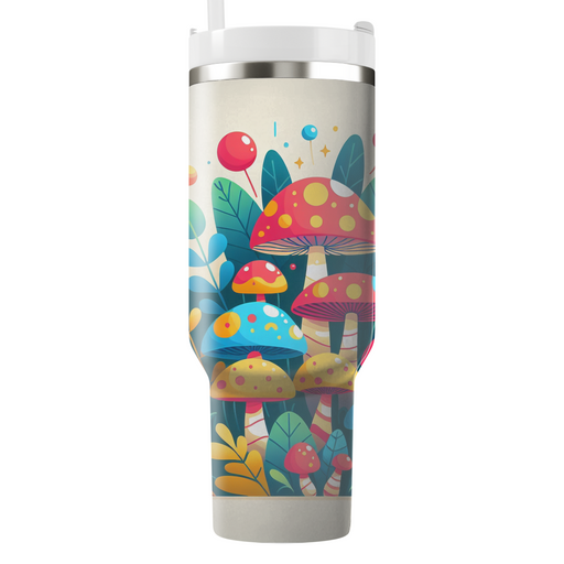 Whimsical Mushroom Wonderland Travel Tumblers