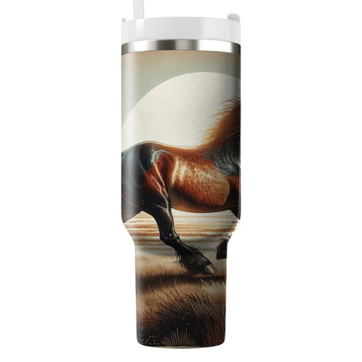 Wild Horse Galloping  Insulated Tumblers