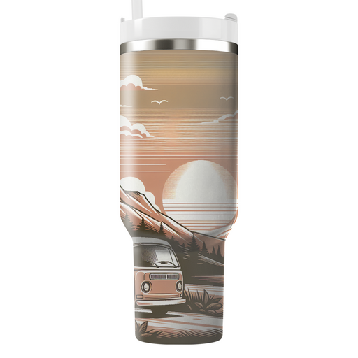 Nostalgic Road Trip Adventure Decorative Tumblers