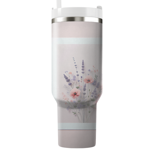 Romantic Wildflower Meadow  Travel Tumblers