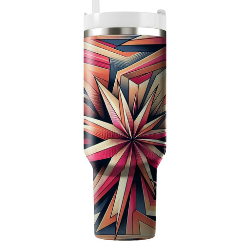 Abstract Starburst Pattern  Personalized Tumblers