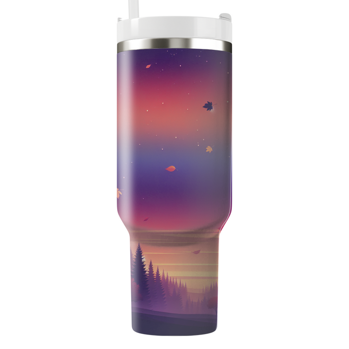 Autumn Twilight Serenity  Personalized Tumblers