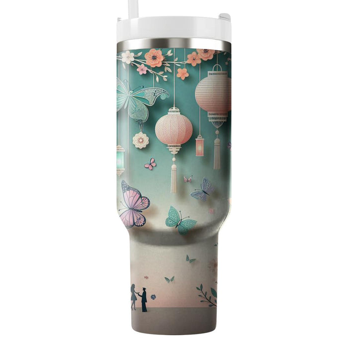 Whimsical Lights - A Spring Festival  Tumblers With Lids