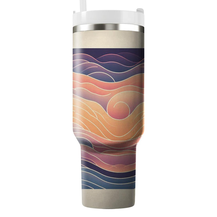 Sunset Gradient Bliss  Unique Tumblers