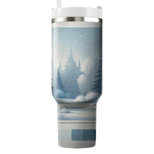 Winter Forest Tranquility  Tumblers With Lids