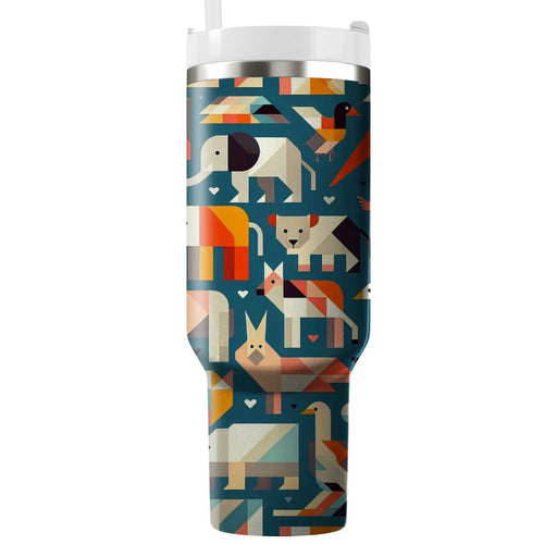 Geometric Animal Patterns  Custom Tumblers