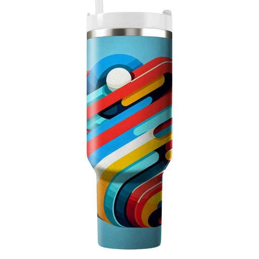 Bold Funky Stripes  Custom Tumblers