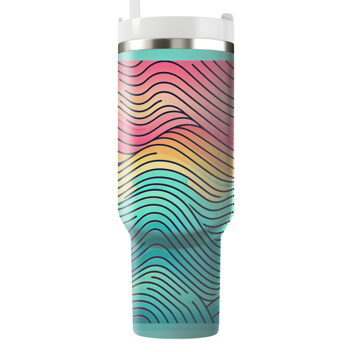 Waves Of Color  Decorative Tumblers