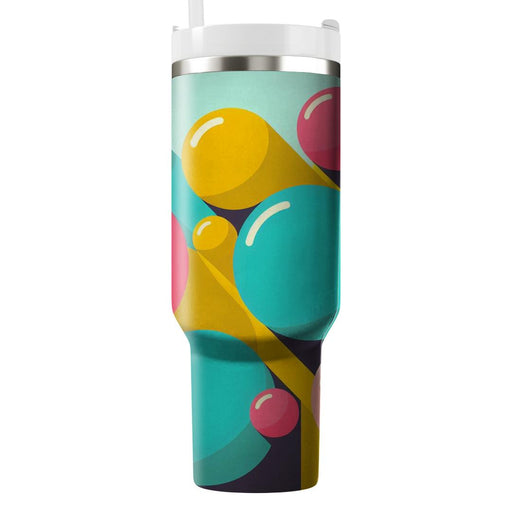 Retro Funky Circles  Tumblers With Lids