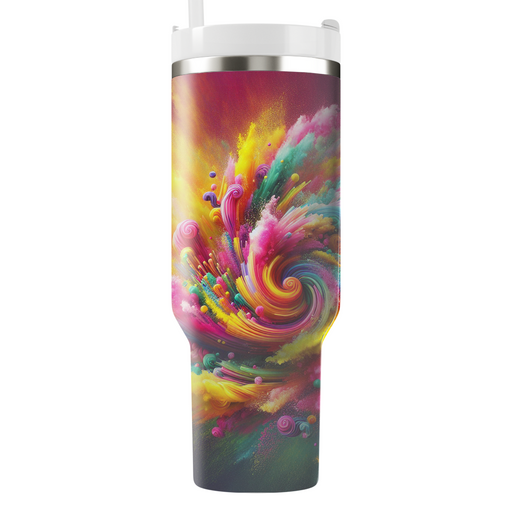 Whirlwind Of Colors - A Joyous Holi  Personalized Tumblers