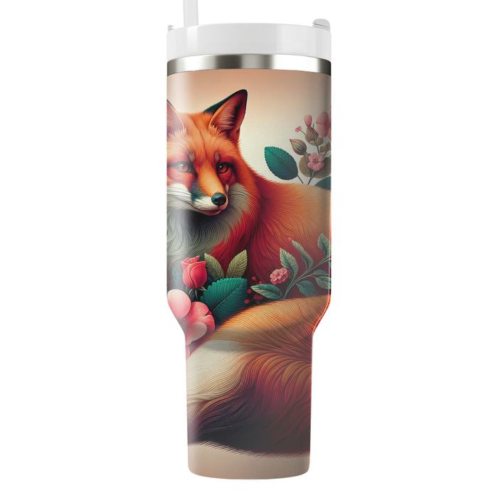 Floral Fox Fusion Tumblers For Gifts