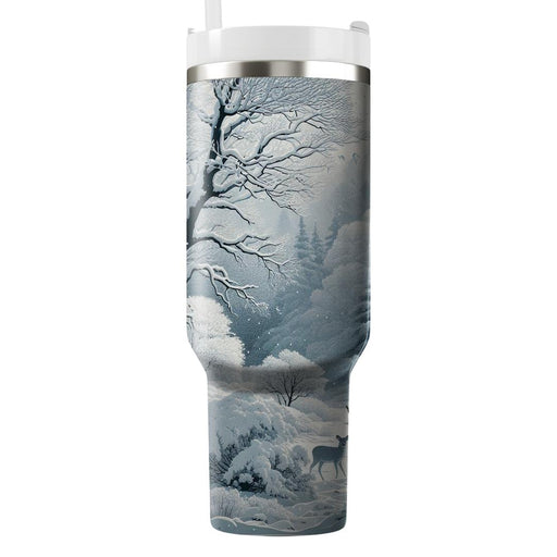 Winter Woodland Harmony  Unique Tumblers