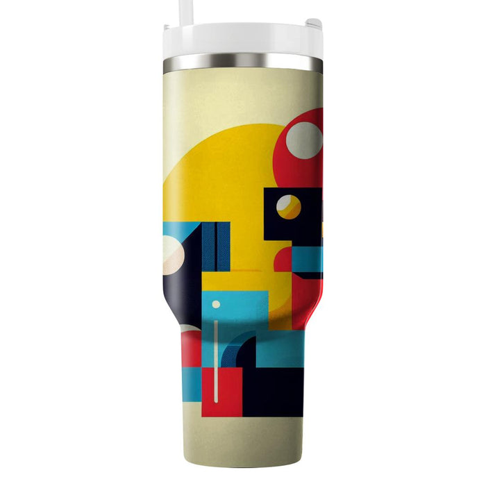 Bold Color Block Patterns  Personalized Tumblers