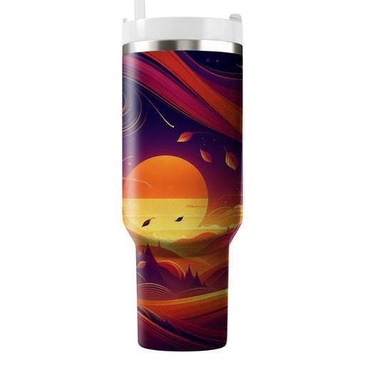 Autumn Sunset Dreams  Decorative Tumblers