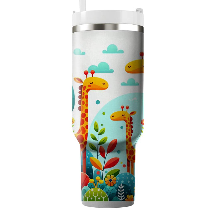 Whimsical Giraffe  Decorative Tumblers