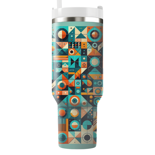 Funky Geometric Patterns Travel Tumblers