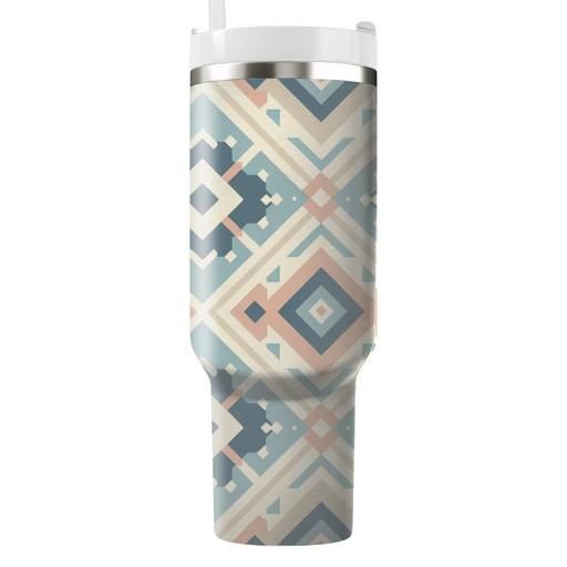 Vintage Diamond Pattern Custom Tumblers