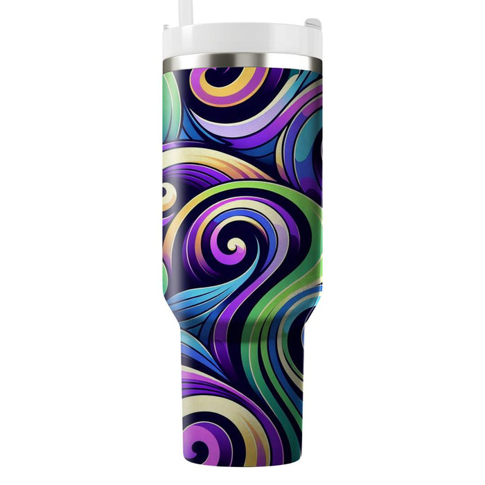 Abstract Spiral Waves  Custom Tumblers