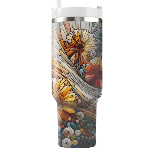 Blooming Floral Mosaic  Insulated Tumblers