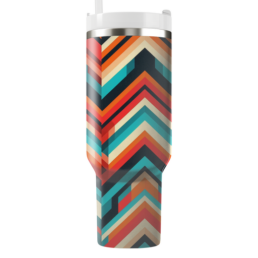 Vibrant Chevron Patterns  Unique Tumblers