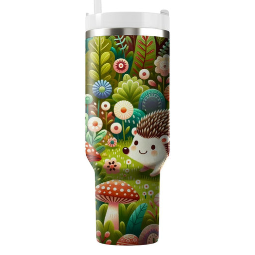 Whimsical Hedgehog Adventures  Decorative Tumblers