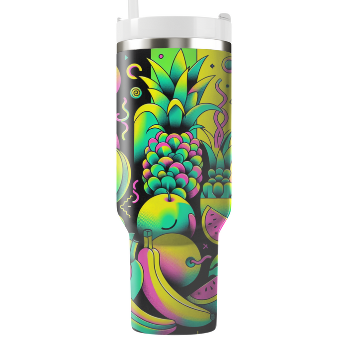 Funky Fruit Patterns Personalized Tumblers