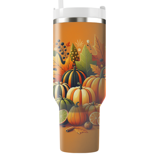 Autumn Pumpkin Harvest  Tumbler Cups