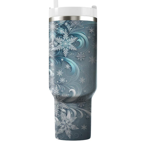 Winter Crystal Snowflake  Insulated Tumblers