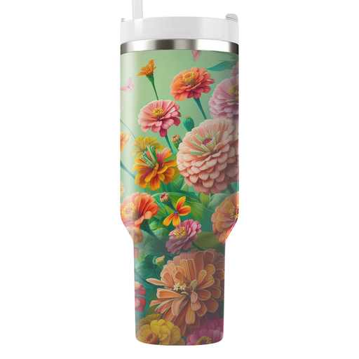 Floral Burst Of Joy  Custom Tumblers