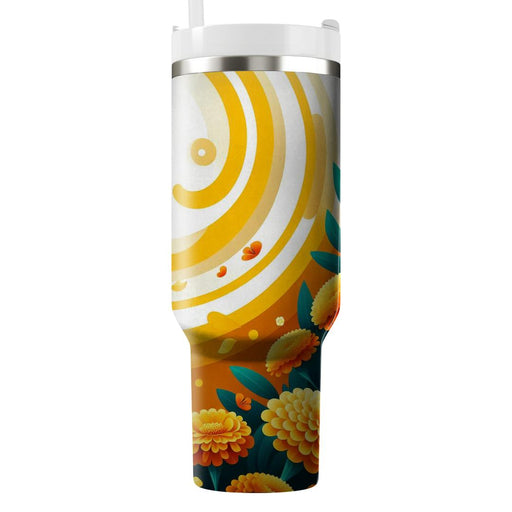 Sunkissed Marigold  Unique Tumblers