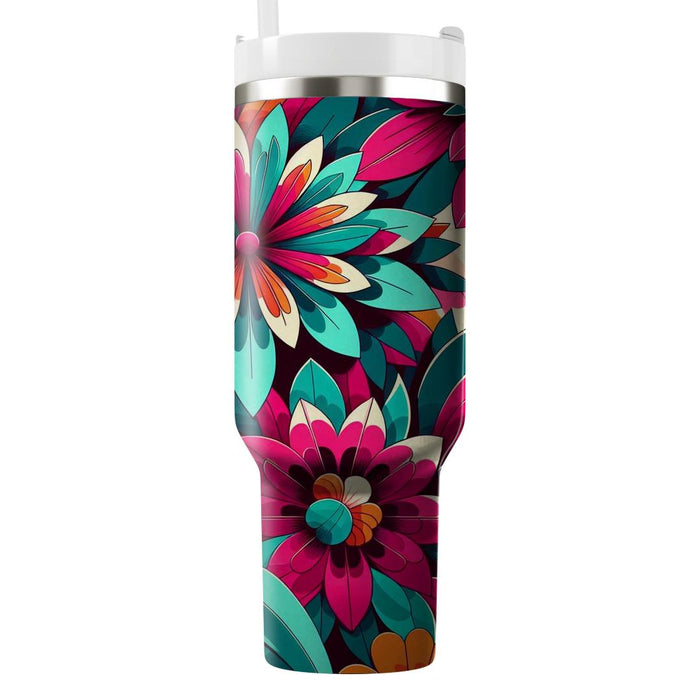 Kaleidoscope Flower Field  Unique Tumblers