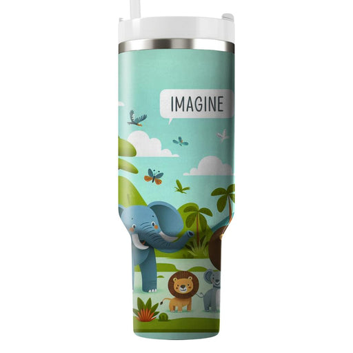 Whimsical Safari Adventure  Custom Tumblers