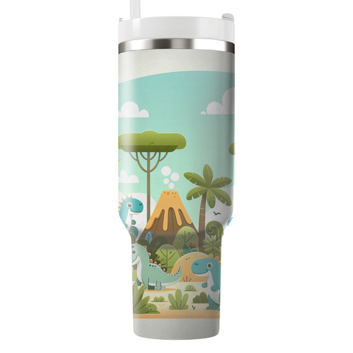 Playful Dinosaur Safari Tumblers With Lids