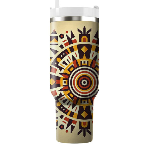 Aztec Sun Ritual  Custom Tumblers