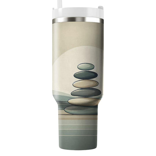 Zen Stone Balance  Tumblers With Lids