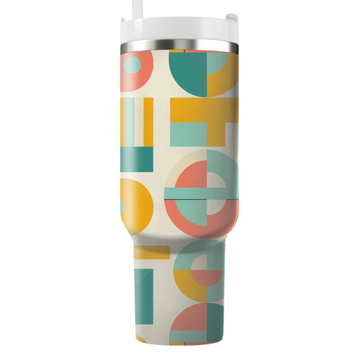 Sunkissed Geometric Tiles Travel Tumblers