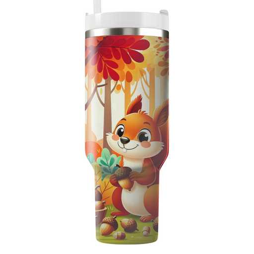 Whimsical Squirrel Adventure  Tumblers With Lids