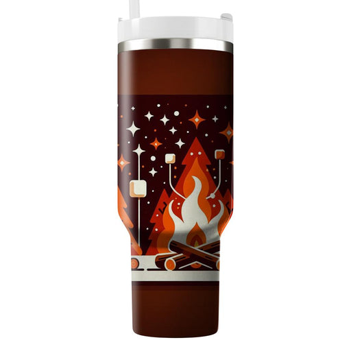 Vintage Campfire Story  Decorative Tumblers