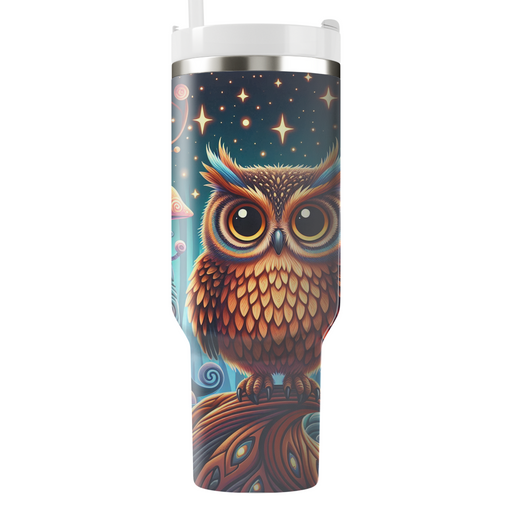 Whimsical Owl Woodland  Decorative Tumblers