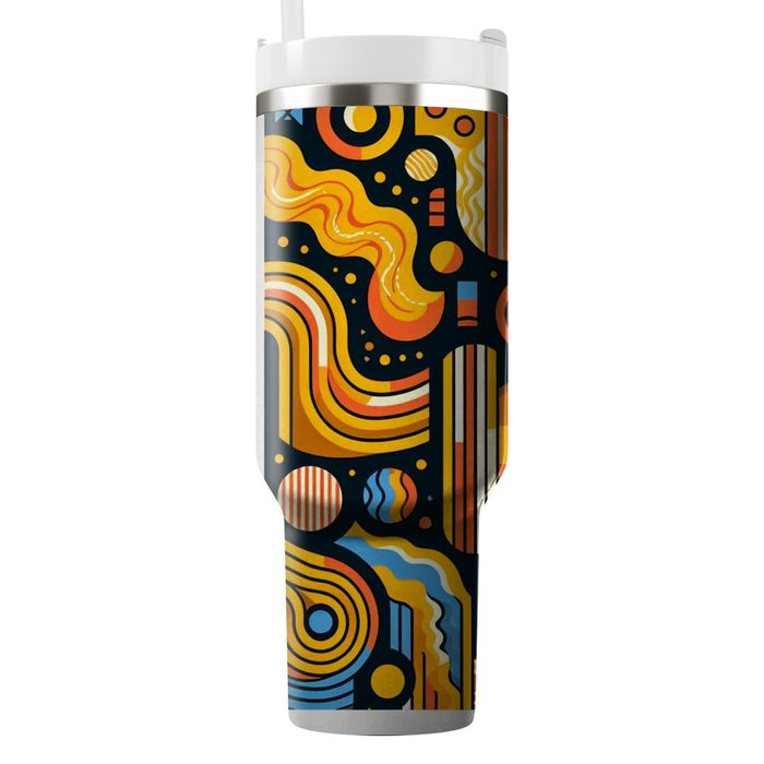 Retro Groovy Patterns  Tumbler Cups