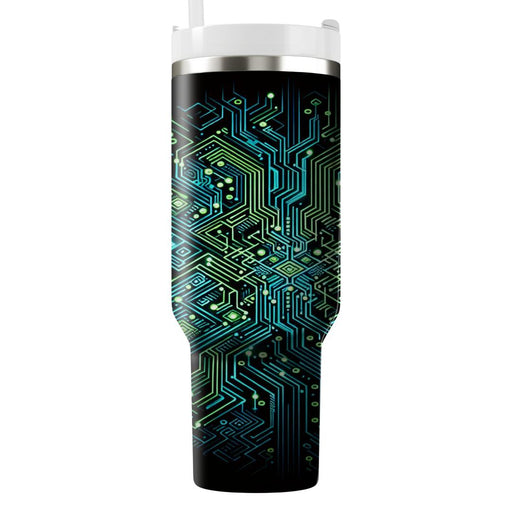 Futuristic Circuit Board  Insulated Tumblers