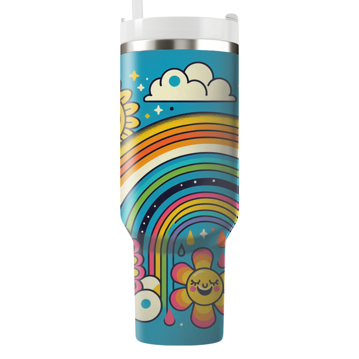 Sunshine And Rainbows  Custom Tumblers